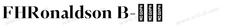 FHRonaldson B字体转换